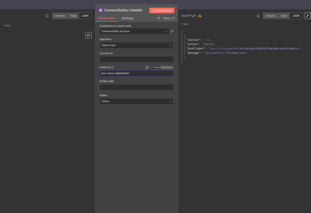 Follow workflow